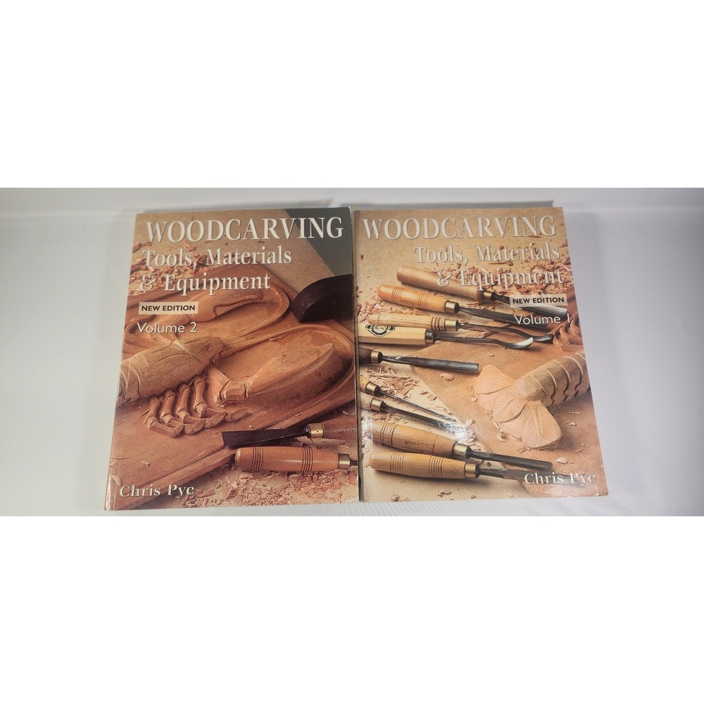 Woodcarving Tools Materials & Equipment Chris Pye Volume 1 & 2 Set Paperback